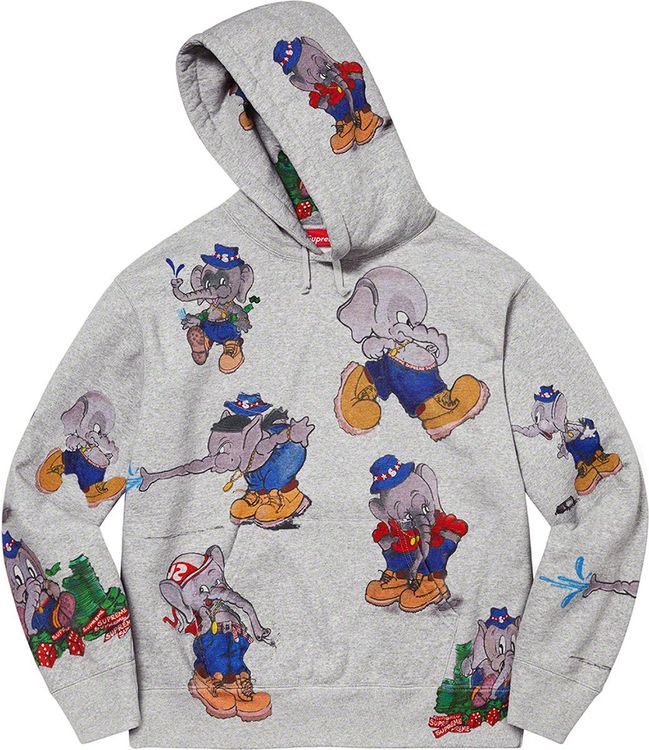 Supreme Elephant Hooded Sweatshirt streetwear style collab news hypebeast brand outfit