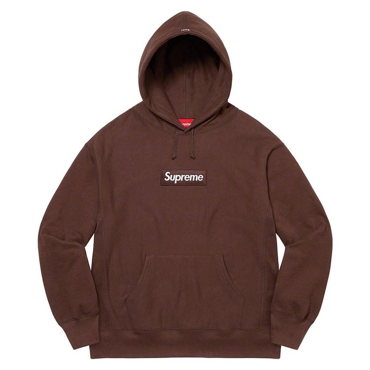 Supreme FW21 Box Logo Hooded sweatshirt brown