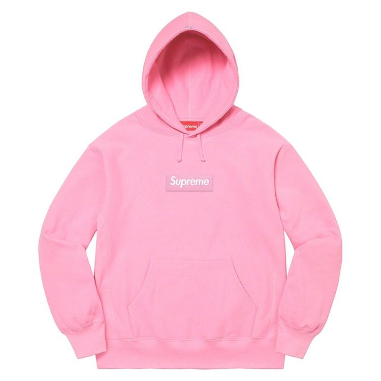 Supreme FW21 Box Logo Hooded sweatshirt light pink