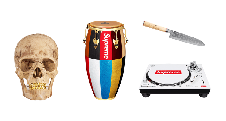 Supreme Fall Winter 2023 accessories fw23 4d skull winmau darts villeroy boch turntable bags header