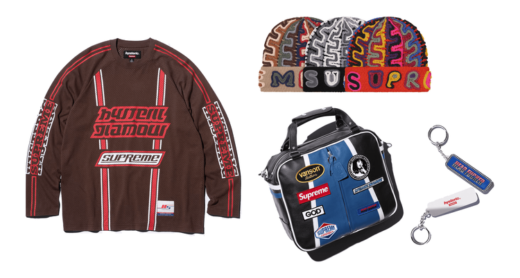 Supreme Hysteric Glamour collab collection FW24 week 13 droplist header