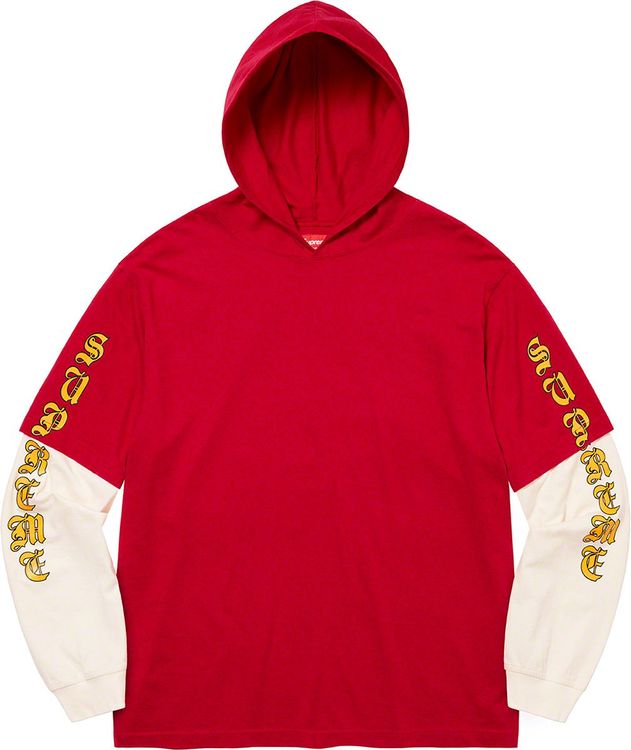 Supreme Layered Hooded LS Top streetwear fashion brand outfit style hypebeast