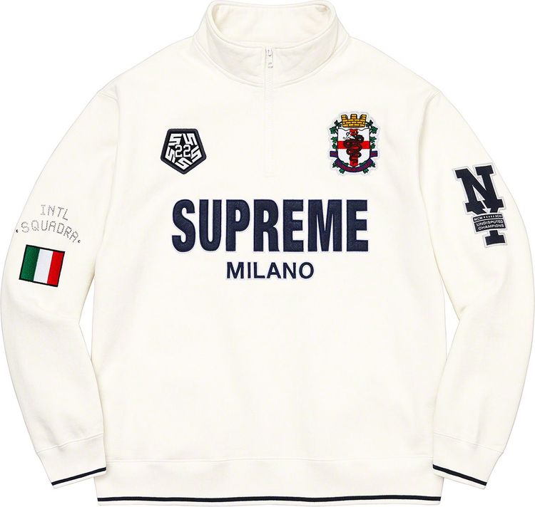 Supreme Milano Half Zip Pullover streetwear style collab news hypebeast brand outfit