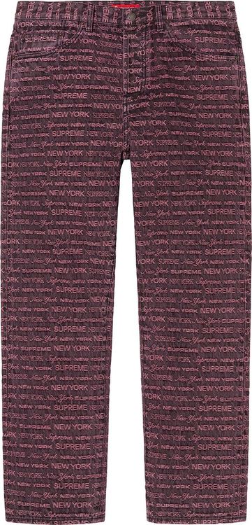 Supreme Multi Type Jacquard regular Jean streetwear style collab news info hypebeast brand