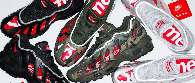 Supreme Nike Air Max 96 Spring Summer 2021 release details info black silver camo