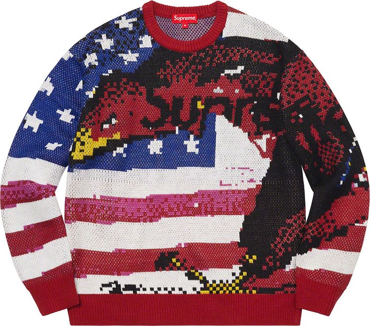 Supreme SS21 Digital Flag Sweater