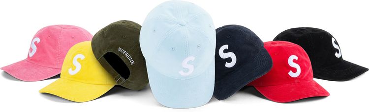 Supreme SS21 Fine Wale Corduroy S Logo 6-Panel