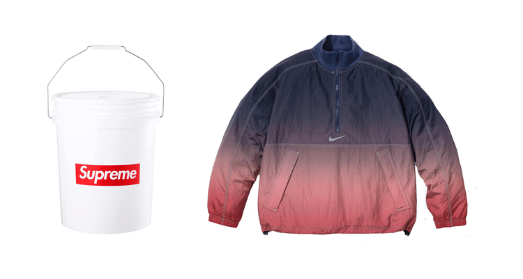 Supreme SS24 Week 10 droplist retails nike collab collection header