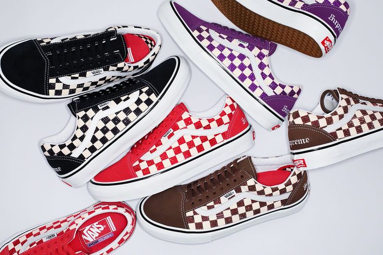 Supreme Swarovski Vans Old Skool fw22 fall winter collab collection release details