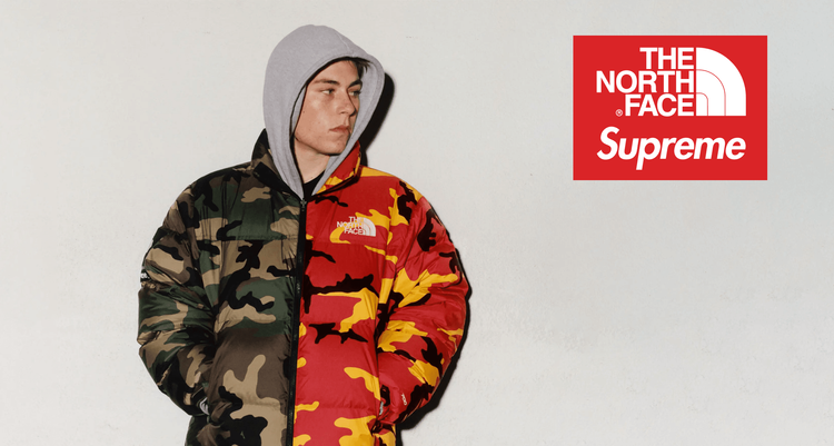 Supreme The North Face collab split nuptse Week 3 drop list header