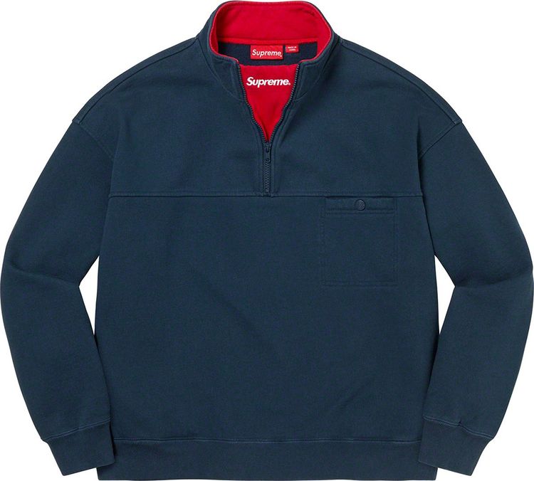 Supreme Washed Half Zip Pullover streetwear style collab news hypebeast brand outfit