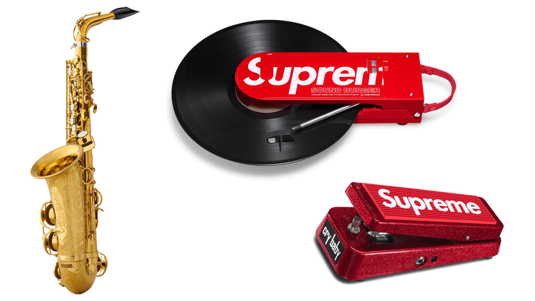 Supreme fw24 saxophone crybaby pedal turntable