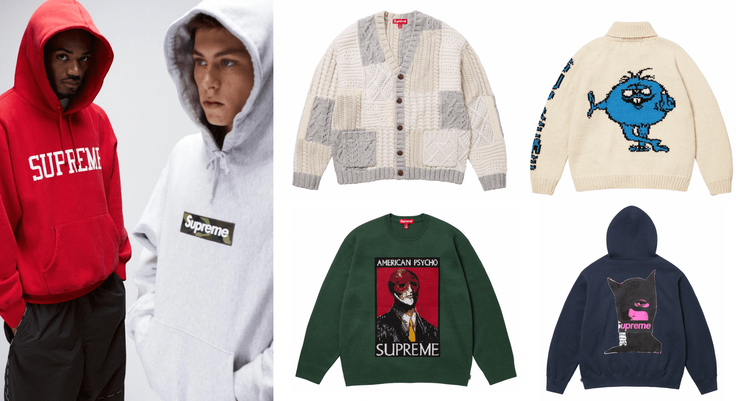Supreme hoodies tops fw23