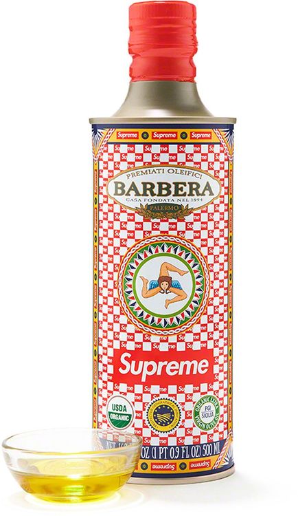 Supreme x Barbera Olive Oil streetwear style fashion news hypebeast style outfit