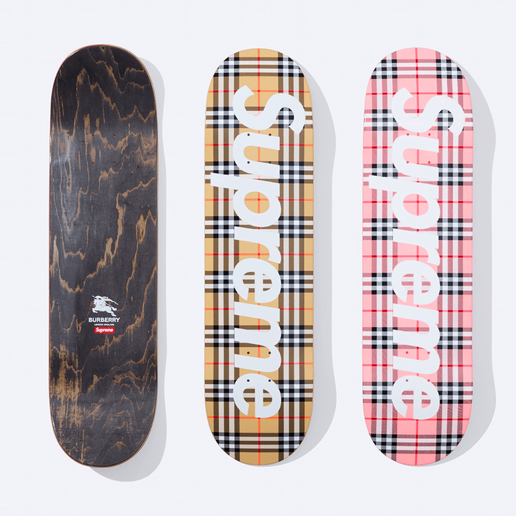 スケートボード Supreme - Supreme Burberry Skateboard Supreme Burberry Skateboard Deck Beige - SS22 - US