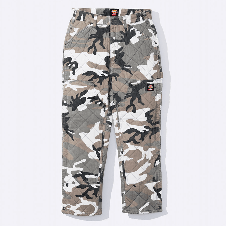 Supreme x Dickies Quilted Denim Work Pant Streetwear style collab news fashion brand hype