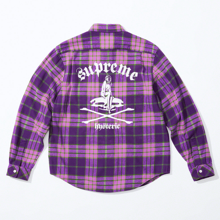 トップス Supreme x HYSTERIC GLAMOUR Flannel Shirt SLN Official - Supreme Hysteric Glamour Plaid Flannel Shirt