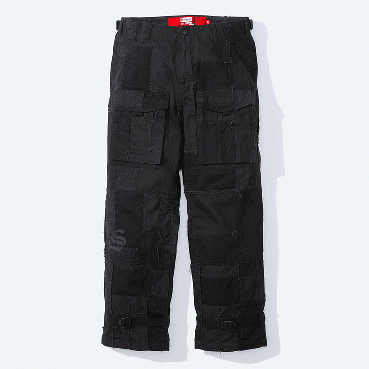 Supreme x JUNYA WATANABE CDG Patchwork Cargo Pants streetwear style collab