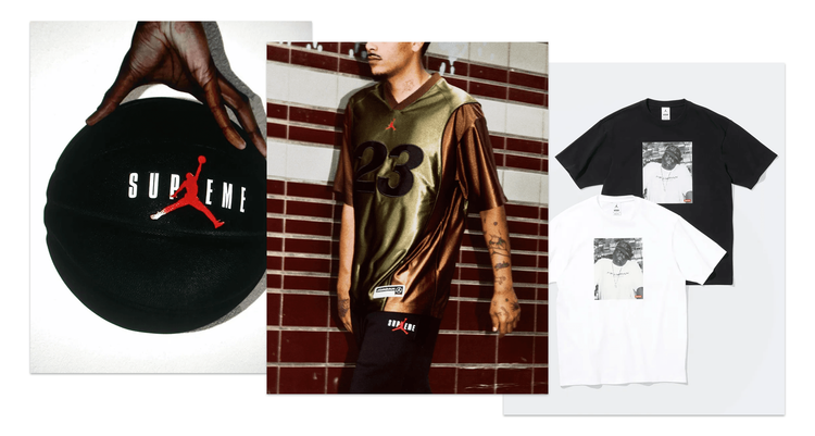 Supreme x Jordan fw24 collection header