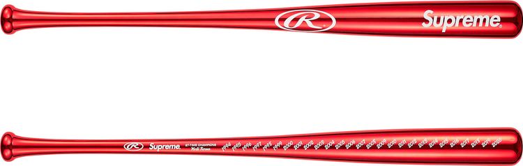 Supreme x Rawlings Chrome Maple Wood Baseball Bat