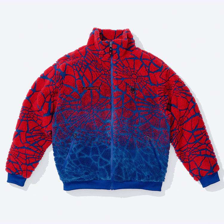 Supreme x Spyder Web Polar Fleece Jacket streetwear style collab