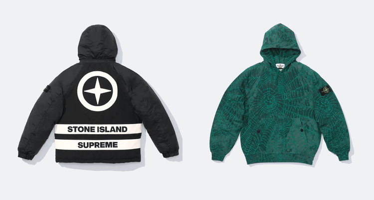 Supreme x Stone Island FW23 October 2023 collab collection header