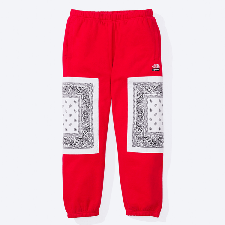 Supreme x The North Face Bandana Sweatpant streetwear style collab news info