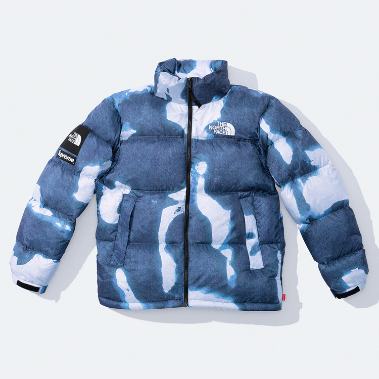 Supreme x The North Face Bleached Denim Print Nutpse Jacket streetwear style collab news