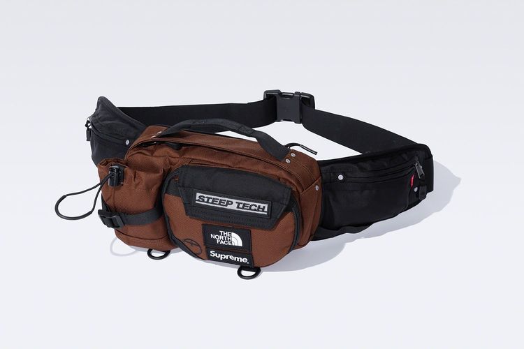 Supreme x The North Face Steep tech Waist Bag streetwear style collab fashion outfit