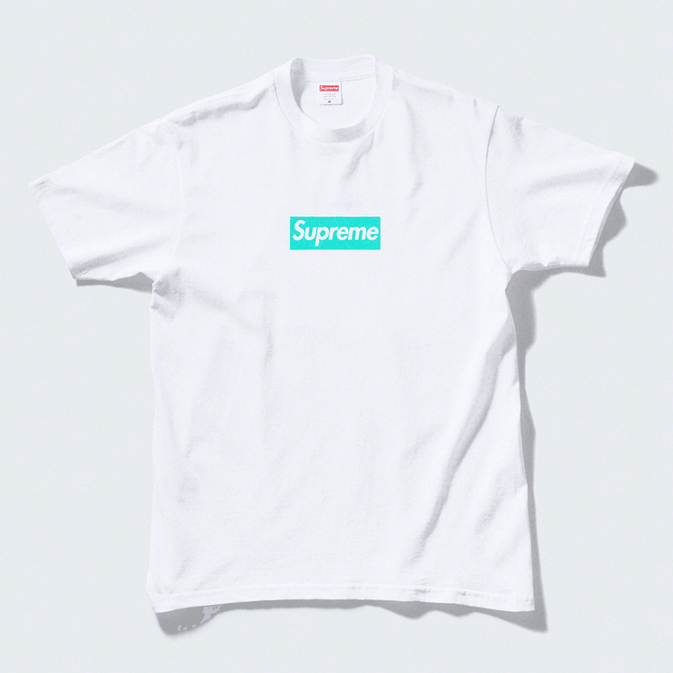 SLN Official - Supreme x Tiffany & Co Box Logo Tee