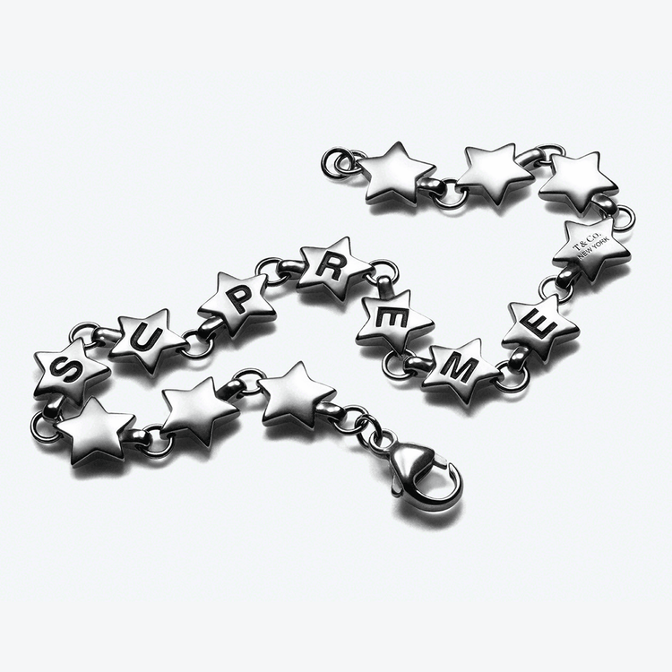 Supreme x Tiffany & Co Star Bracelot streetwear release collab hypebeast