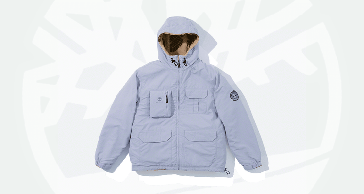 Supreme x Timberland FW21 reversible ripstop jacket fleece boot