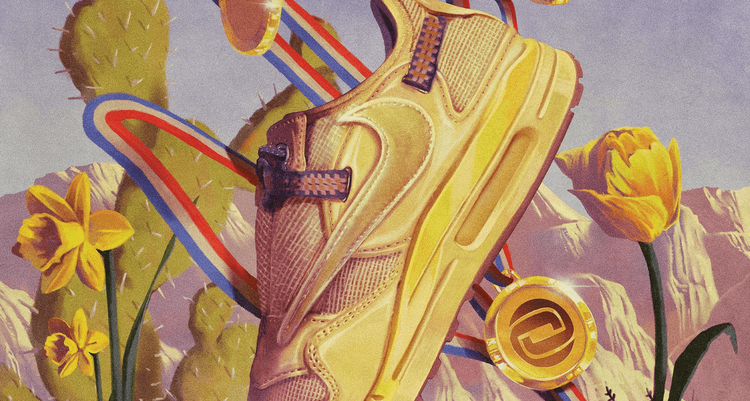 Travis Scott x Nike Air Max 1 "Saturn Gold" baroque brown astroweek
