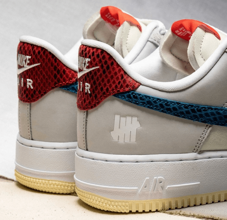 UNDEFEATED Nike 5 on it pack air force 1 heel aug 2021 release details info