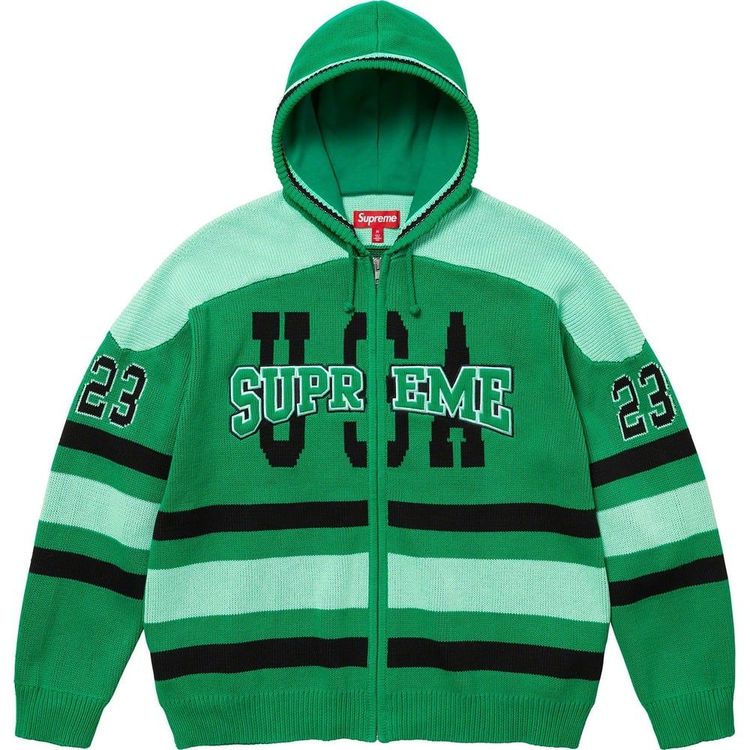 USA ZIP UP HOODED SWEATER