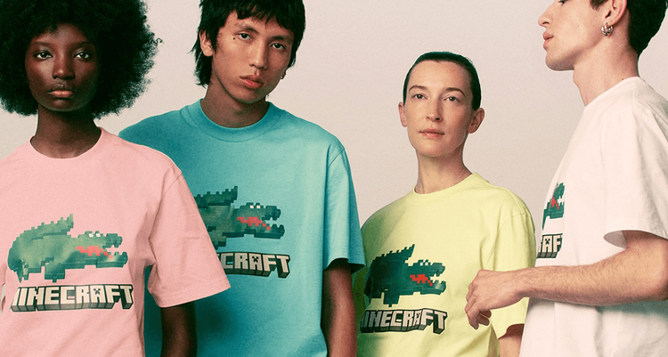 lacoste minecraft collaboration header