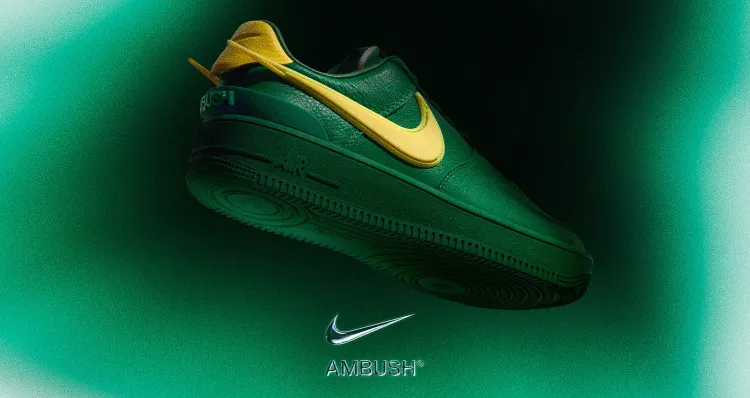 nike x ambush air force 1 green blue yellow