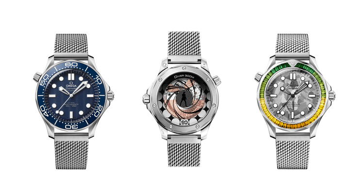 omega bond seamaster 300 blue no time to die 2