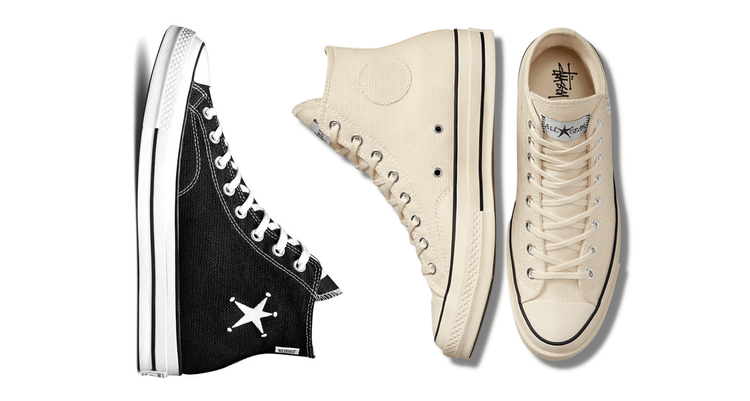 stussy x converse Chuck Taylor high pearl 2023