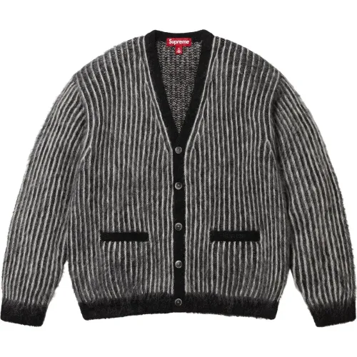 2-TONE MOHAIR CARDIGAN