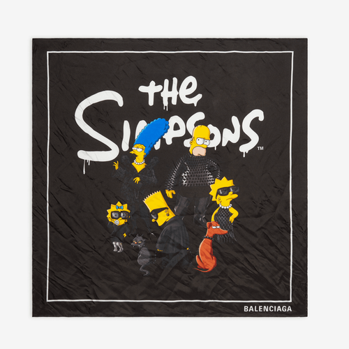 Balenciaga x The Simpsons Scarf streetwear style collab where to buy prices