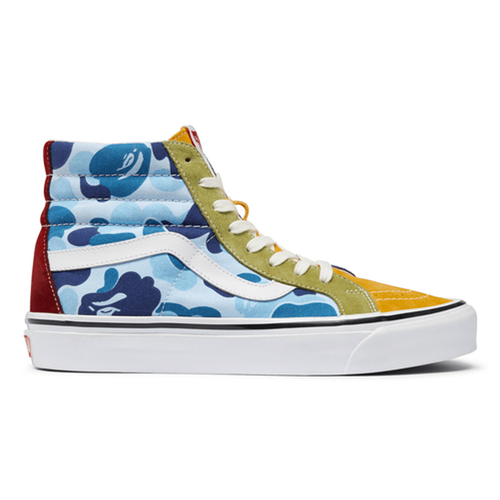 Bape x Vans Sk8 Hi sneakerhead sneakers hypebeast info kicks