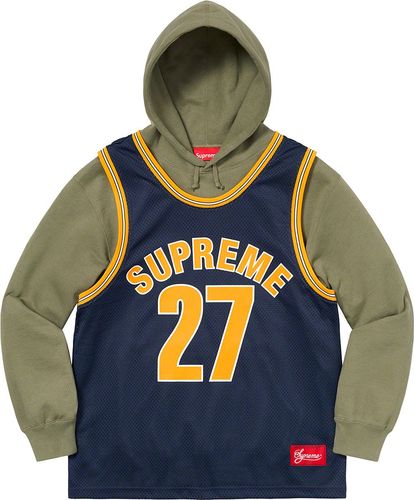 Basketball Jersey Hooded Sweatshirt