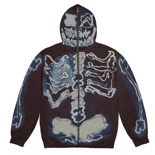 Cactus Jack for fragment Skeleton Grafitti Zip Hoodie