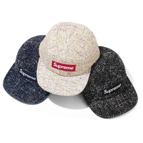 Denim Boucle Camp Cap FW24