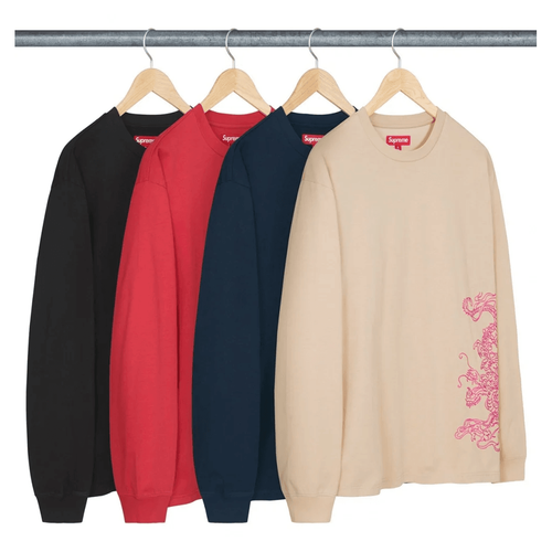 Dragon Embroidered LS Top