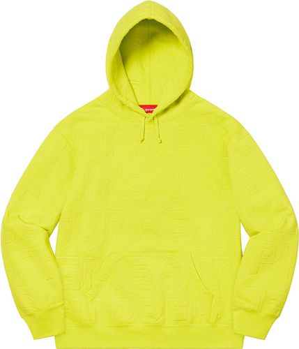Embossed Logos Hooded Sweatshirt