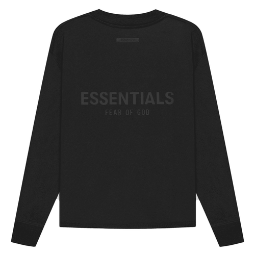 FEAR OF GOD ESSENTIALS Long Sleeve T-shirt Black hypebeast release date info streetwear