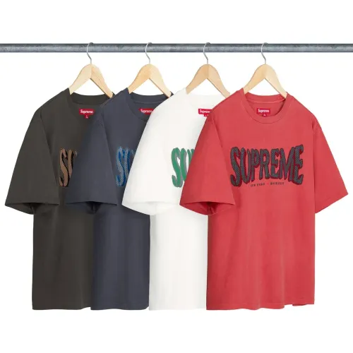 FLOCKED WASHED S:S TOP