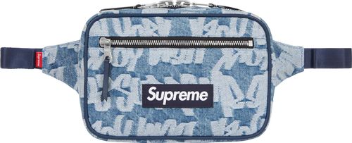 Fat Tip Jacquard Denim Waist Bag